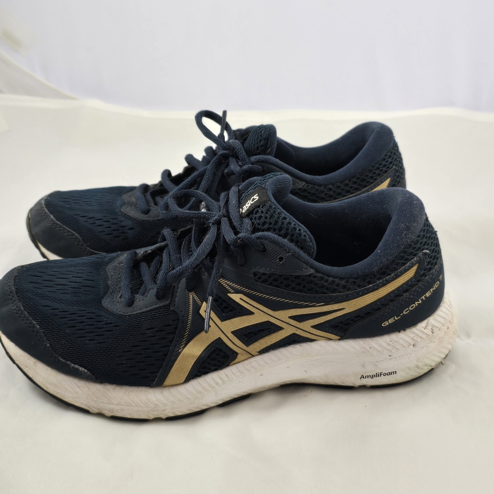 ASICS Gel-Contend 4 Navy and Gold Running Shoes